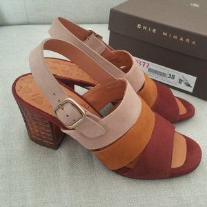 New NWT Chie Mihara Kelli Womens Open Toe Heels made in Spain
